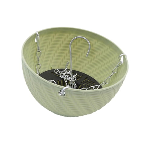 Ioensy - Cesta Colgante Para Plantas De Interior Y Exterior, Para Patio, Porche, Color Verde