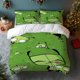 thumbnail image 1 of 3pcs ZIM Green Background Multi-Character Digital Print Set | Polyester Anti-Pilling, 1 of 1
