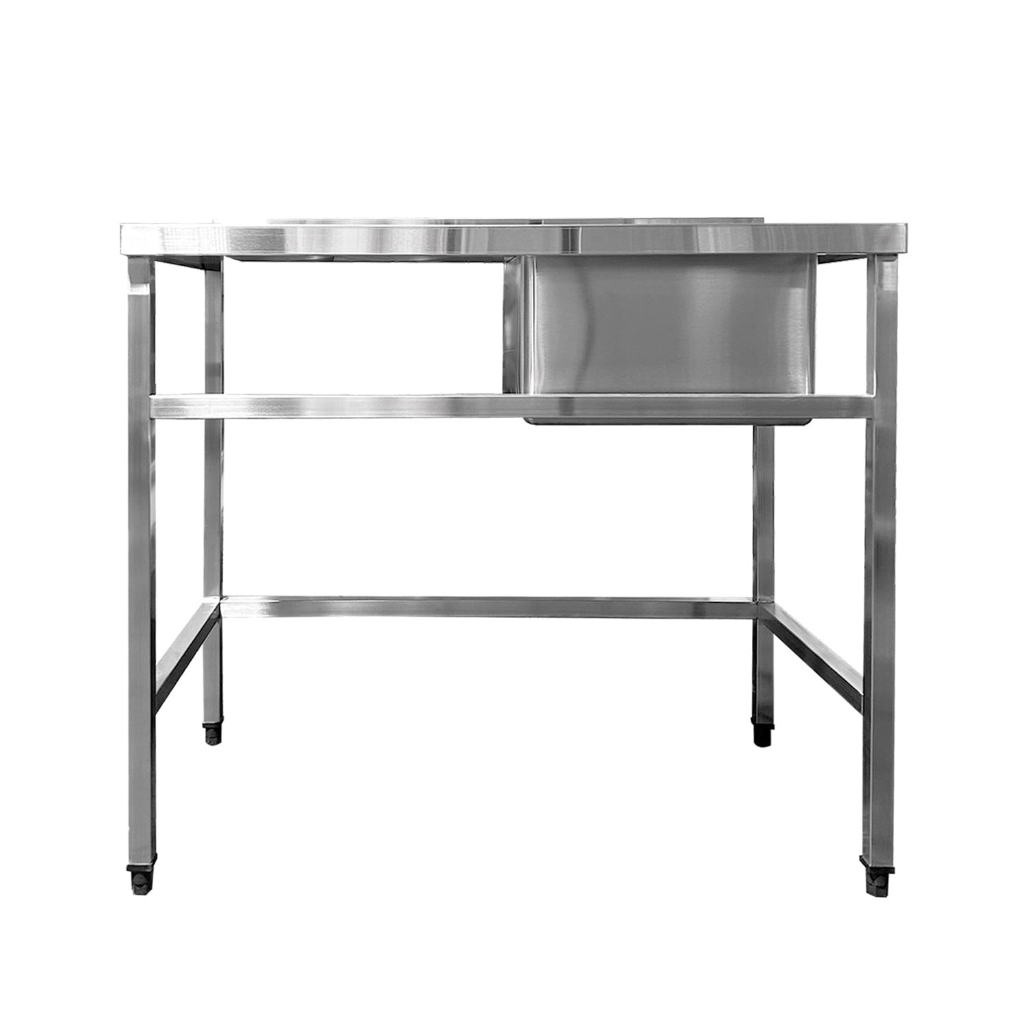 Imas - Lavadero Mural 1 Taza Secador Izquierdo Acero Inoxidable 100x60 Cm