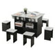 thumbnail image 1 of Comedor Isla + 6 Taburetes Gris/negro, 1 of 9