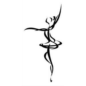 Rienda Libre Graphics - Decomural Ballerina Art Ballet Dance Ws-15759