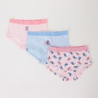 Tripack Calzón Niña Rosado Flores Lilo & Stitch Disney