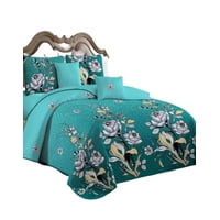Genérico - Cubrecama Quilt Verano 2 Plazas + 2 Fundas Almohada D8