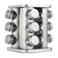 Total Click - Organizador Condimentos Especias Giratorio 12 Frascos Cocina