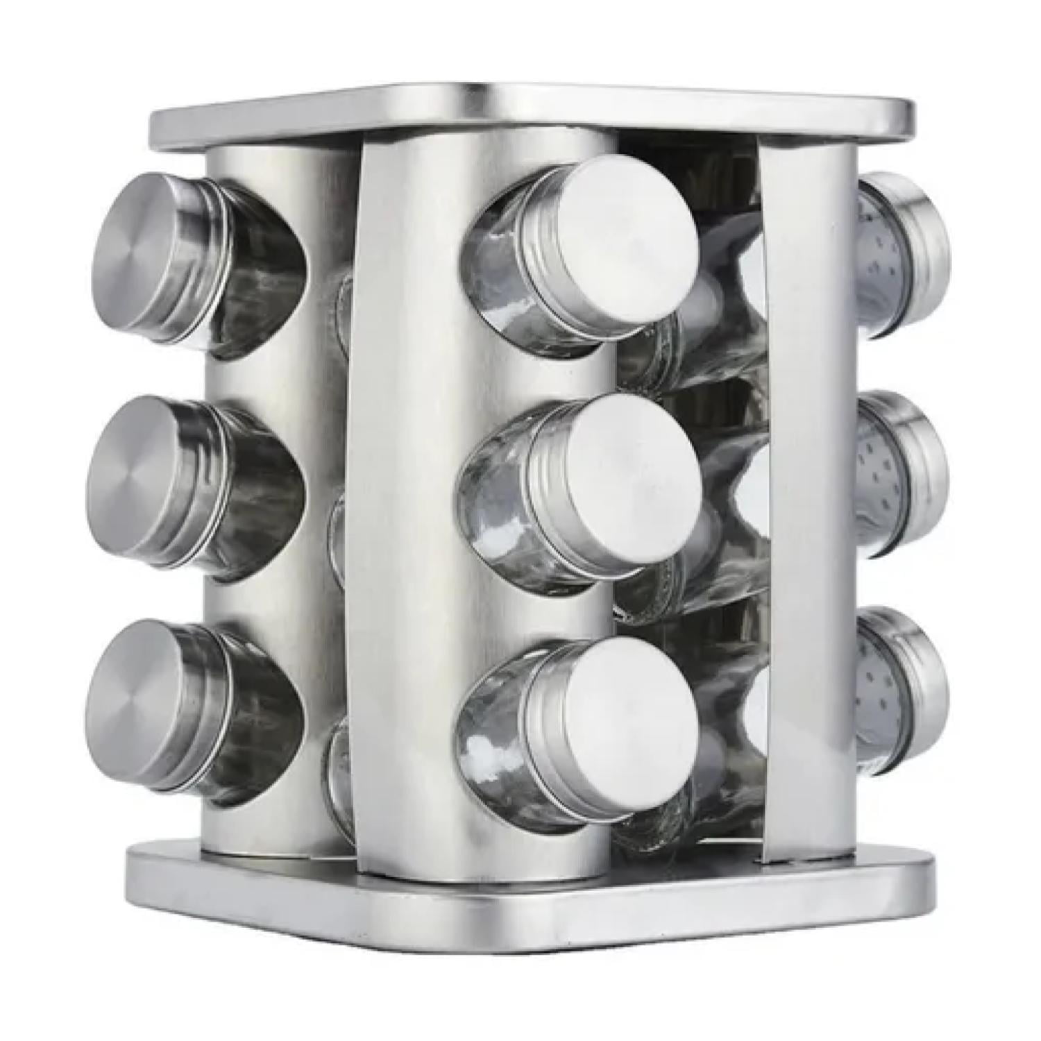 Total Upgrate - Organizador Condimentos Especias Giratorio 12 Frascos Cocina