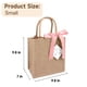 thumbnail image 4 of Paquete De 6 Bolsas De Yute Con Bonitas Hojas De 25 X 25 X 18 Cm Cinta Rosa, 4 of 7