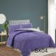 thumbnail image 1 of Edredon Nordico 100% Algodon Reversible y Acolchado 2 Plazas Color Violeta, 1 of 1