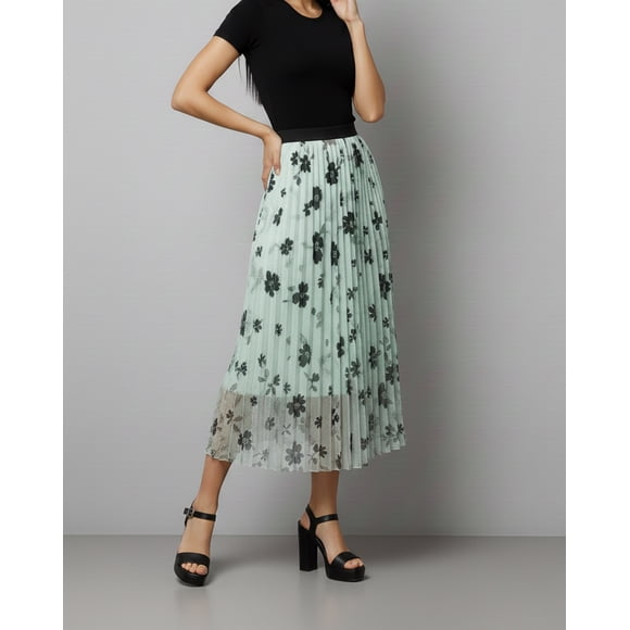 Maxifalda Mujer Estampado Floral Tendencia