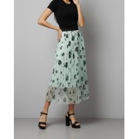 Flix Line - Maxifalda Mujer Estampado Floral Tendencia