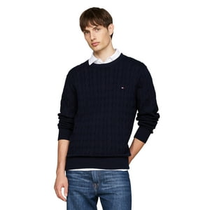 Jersey Tommy Hilfiger De Algodón Con Cuello Redondo Para Hombre
