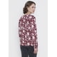 thumbnail image 2 of Sweater Mujer Camant Print Burdeo Corona, 2 of 5