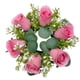thumbnail image 5 of Vela Anillo Corona Guirnalda Verde Corona Para Sala De Estar Hogar Acción De Gracias Rosa Oscuro, 5 of 5