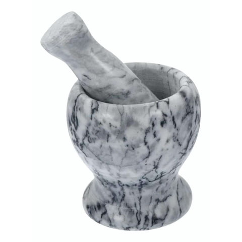 Oem - Mortero De Cocina Korintio Mortero Mármol De Mármol Color Blanco/Gris
