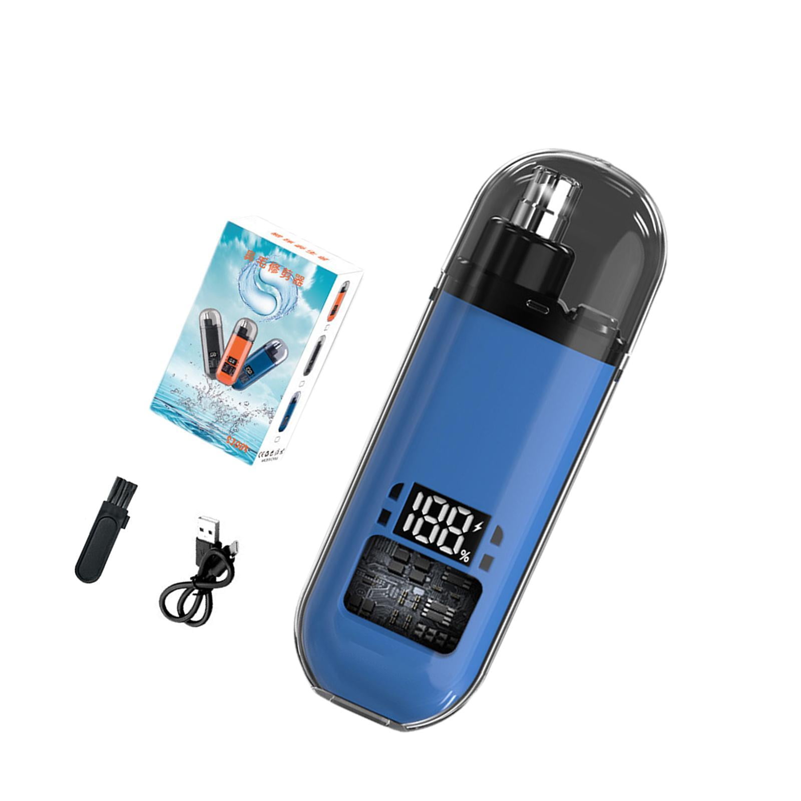 Ioensy - Nariz Cidumer Grooming Para Hombres Y Mujeres Fáciles De Limpiar El Cabello De La Nariz Que Se Afeita Azul Con Pantalla