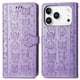 thumbnail image 4 of Funda Cartera FOXDOCK para iPhone 17 Pro Max , Flip PU con Relieve de Gatos y Perros, Tarjetero y Soporte, 4 of 6