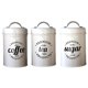 thumbnail image 5 of Té Café Azúcar Almacenaje de la Cocina Botes Jarras Macetas Contenedores Latas Beige, 5 of 5