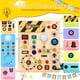 thumbnail image 3 of Busy Board RichBoy para niños de 1 a 3 años con juguetes sensoriales con luz LED, 3 of 8