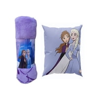 Genérico - Pack Manta Infantil + Cojín Niña Diseño Animado 19O3