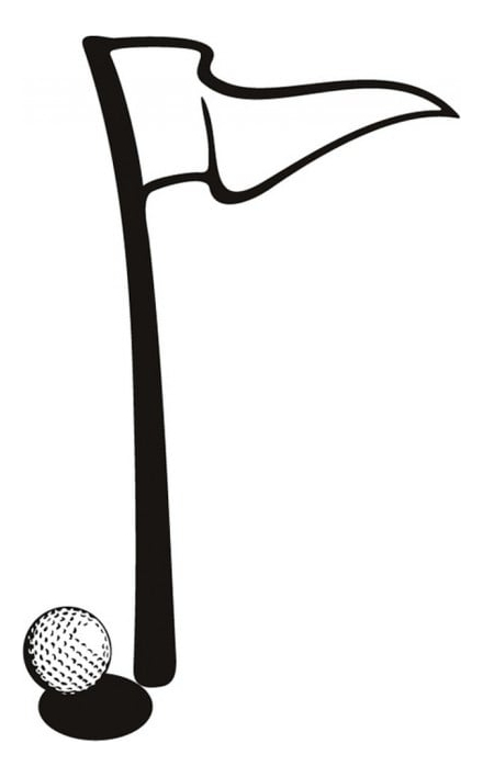 Rienda Libre Graphics - Decomural Golf Flag Golf Ball Ws-15361