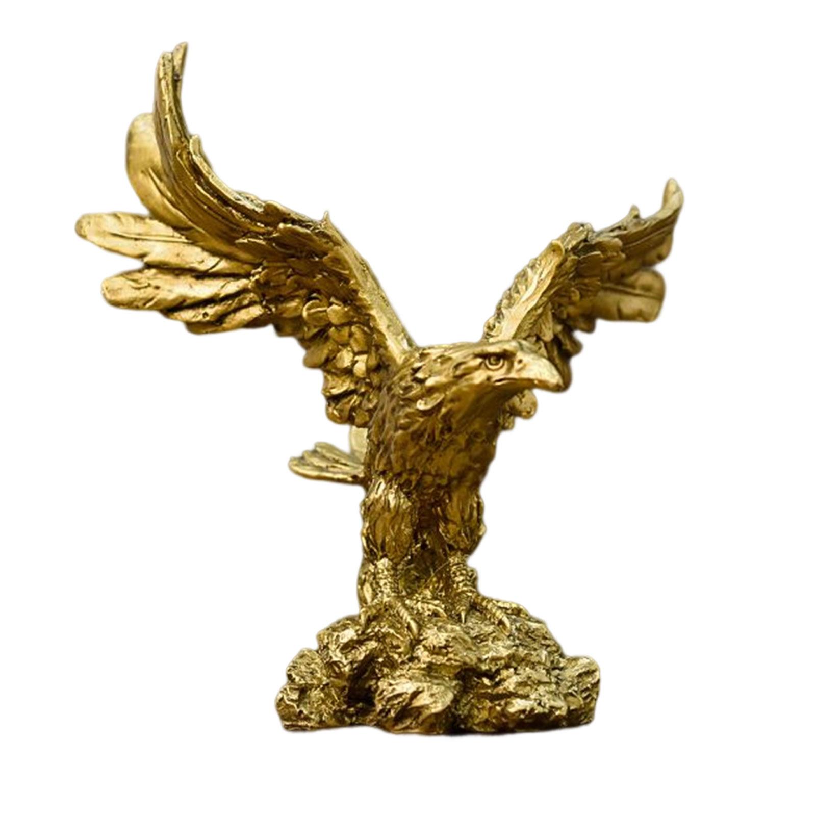Magideal - Escultura De Águila De Resina, Colección De Artesanías, Adorno Creativo, Estatua Decorativa Moderna Para Decoración Del Hogar, Mesa De Café, Centro De , Pequeña Pequeña