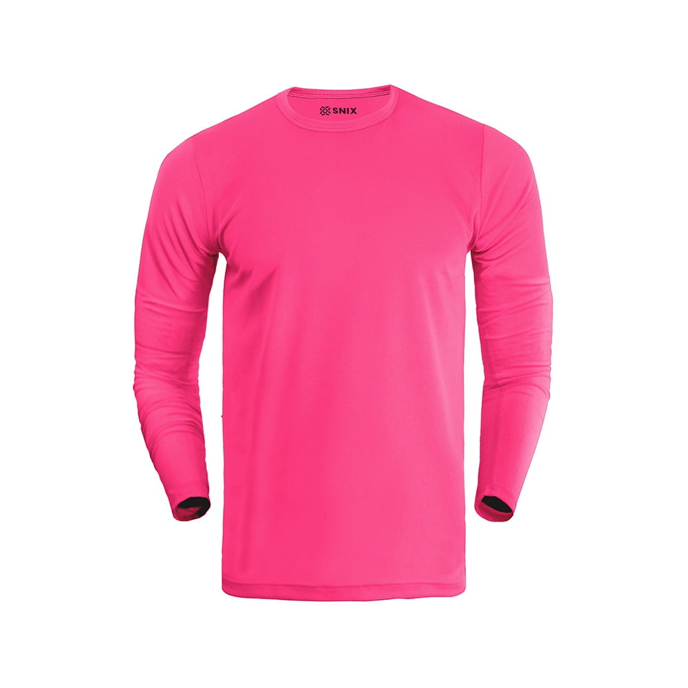 Broskis - Polera Manga Larga Deportiva Dryfit Talla Xxl Fucsia