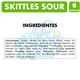 thumbnail image 2 of Skittles Sour - Sabores Surtidos Envase Verde (Pack Con 6Un), 2 of 2
