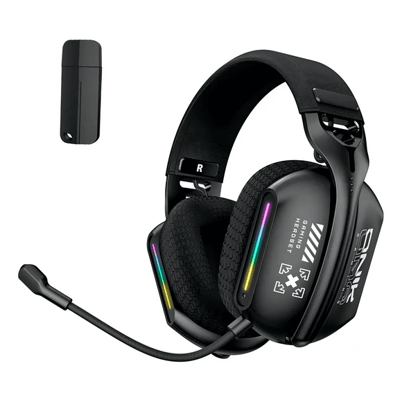 Audífonos Gamer Onikuma Gt808 Tri-mode Compatible Ps5 Color Negro