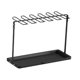 thumbnail image 1 of Organizador De Metal Para Colgar Copas De Vino, Estante De Secado Para Barra De Cocina, Color Negro, 1 of 5