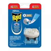 Insecticida Eléctrico Tabletas Mosquitos Y Zancudos Aparato 1 Un Raid