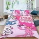 thumbnail image 2 of La Pantera Rosa Conjunto de sábanas temático, trío de piezas, cómodo y amigable con la piel, diseño único, regalo de decoración para el hogar para familiares, amigos y fans,140cm *210cm, 2 of 6