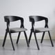 thumbnail image 1 of Pack 2 Sillas Comedor Madera Tapiz Chenilla Margot Venhoouse Negra, 1 of 10