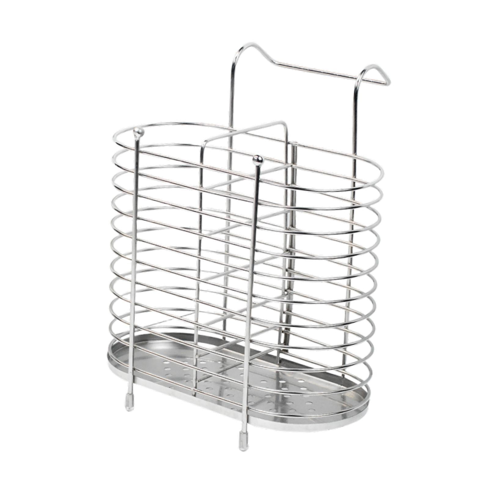 Magideal - Soporte Para Palillos, Escurridor De Cubiertos De Metal Para Pared, Organizador De Cubiertos De Cocina, Organizador De Utensilios, Decoración Moderna