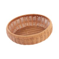 Magideal - Cesta De Almacenamiento Cesta De Pan Organizador Para El Hogar Contenedor Bandeja Tejida A Mano Bocadillos , 30Cmx7Cm 30 Cm X 7 Cm