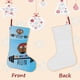 thumbnail image 3 of PhonicsMan Tema: Calcetines de Navidad, fino lino blanco para colgar en escaleras y chimenea, decoración navideña para el hogar, regalo de Navidad.54cm×38cm, 3 of 5