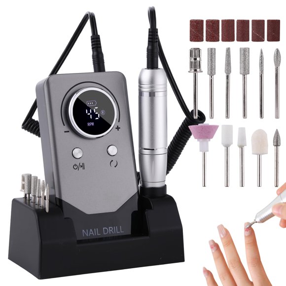 Máquina perforadora de uñas FLRONGSUN Electric 45000 RPM recargable