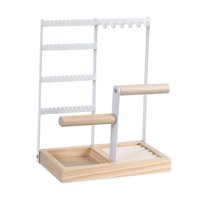 Ioensy - El Soporte De Exhibición Multi De La Joyería De Las Capas Cuelga La Difusión Viva Del Estante Del Pendiente