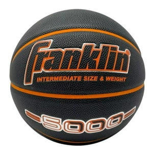 Franklin Sports - Balón Basketball 5000 Negro Naranja Tamaño 6