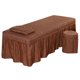 thumbnail image 1 of Sábana De Masaje De Belleza Suave Con Funda De Almohada Y Funda De Taburete Café, 1 of 5