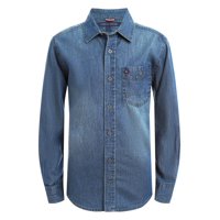 Camisa Tommy Hilfiger Para Niños, Manga Larga, Abotonada, 4 Años