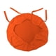 thumbnail image 1 of Funda de cojín para silla LA, lino, poliéster, popelina, naranja (paquete de 4), 1 of 2