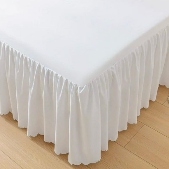 Faldón completo blanco liso - 2 plazas