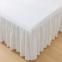 Todo Hogar Santiago De Chile - Faldón Completo Blanco Liso - King