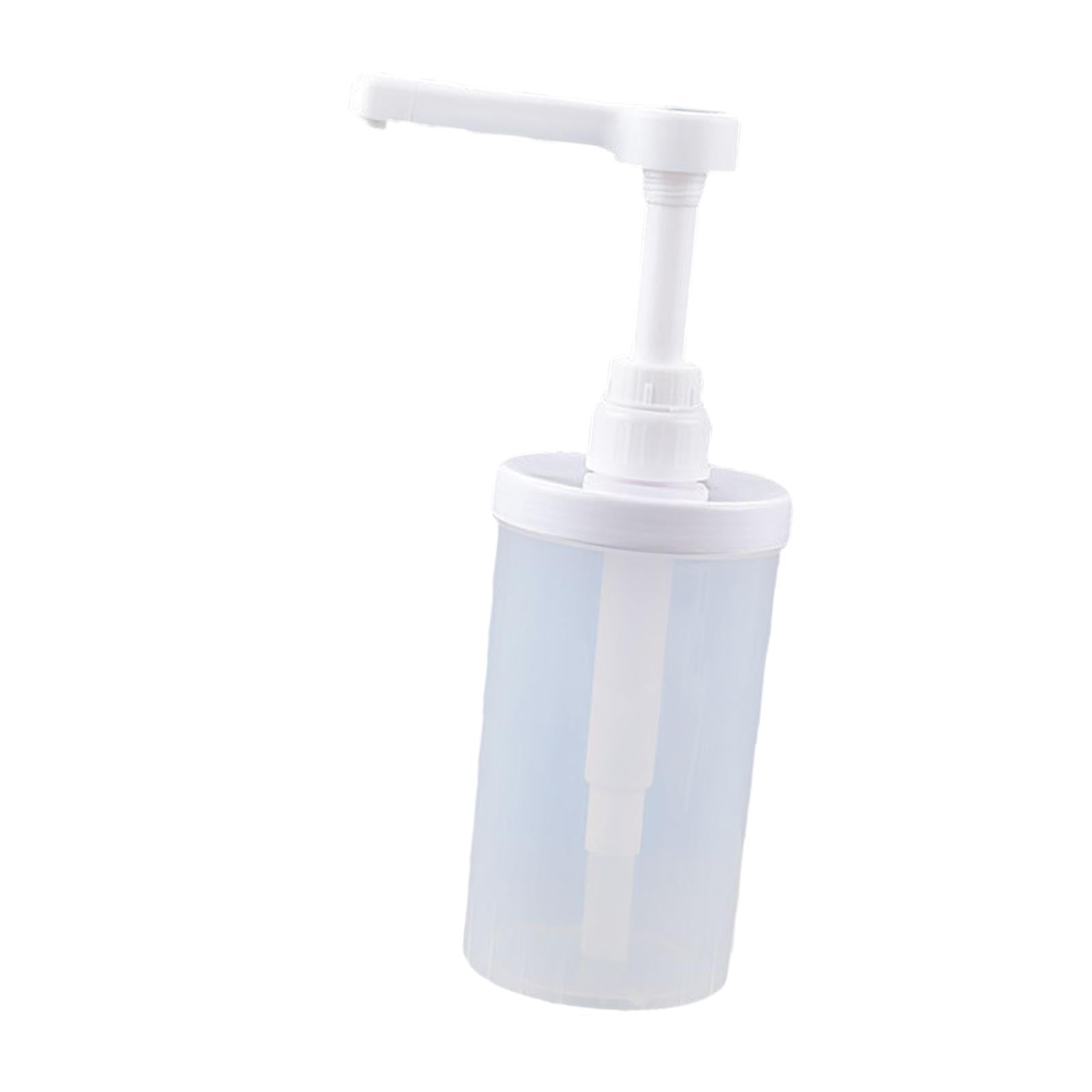 Uucntr - Botella Dosificadora Con Bomba Para Exprimir, Recipiente Redondo Para Ensaladas, Exprimidor De Jugo Para Barra De Casa L