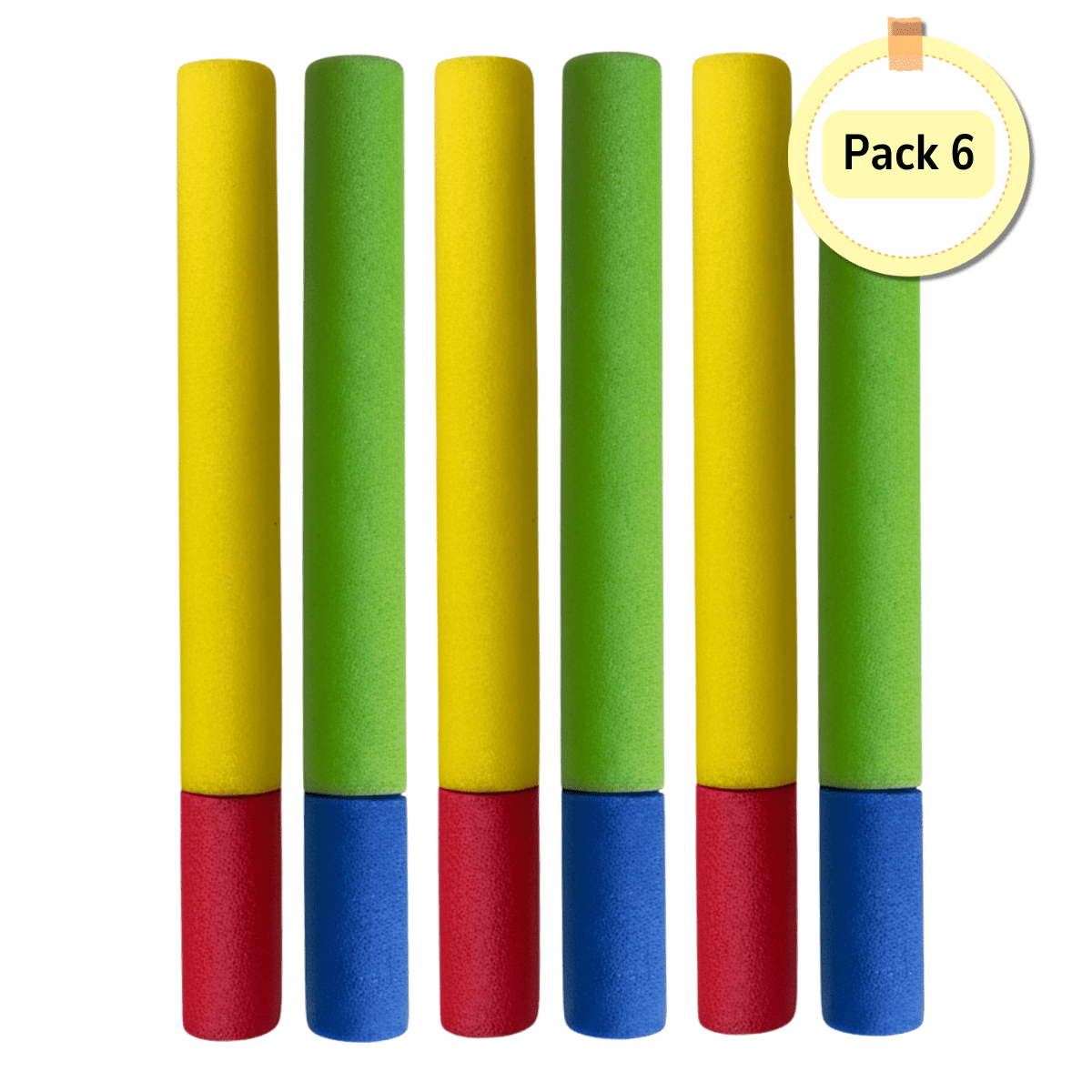 Genérico - Pack 6 Unidades Pistola Lanza Agua Espuma Verano Piscina 30 Cm