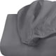 thumbnail image 3 of Sábana bajera ajustable Utopia Bedding, doble, de microfibra gris, 3 of 6