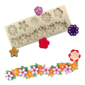 Genérico - Molde De Silicona Molde Flores Molde Fondant Flores