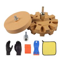 Magideal - Juego De Herramientas De Eliminación De Vinilo Para Rueda De Borrador De Goma Genérica De 2 Piezas, Herramienta De Eliminación De Adhesivos Multiusos