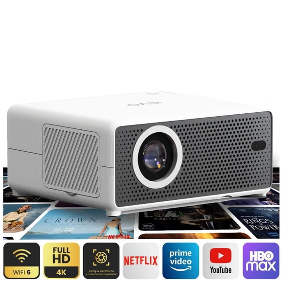 Proyector Portatil Smart Hexa 8000lm WiFi BT Android LEVO