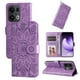 thumbnail image 4 of Funda tipo cartera FOXDOCK para OPPO Reno 14 Pro 5G , diseño girasol en relieve, cuero PU, cierre magnético, soporte y tarjetero, 4 of 5