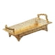 thumbnail image 4 of Soporte De Bandeja De Fruta Dorada De Metal Bandeja De Tocador Para Decoración De Baño De Cocina 30x18cm, 4 of 5